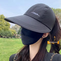 Oversized Brim Sun Hat – Unisex Outdoor Baseball Cap Wide Brim Sun Hat Qme A one size