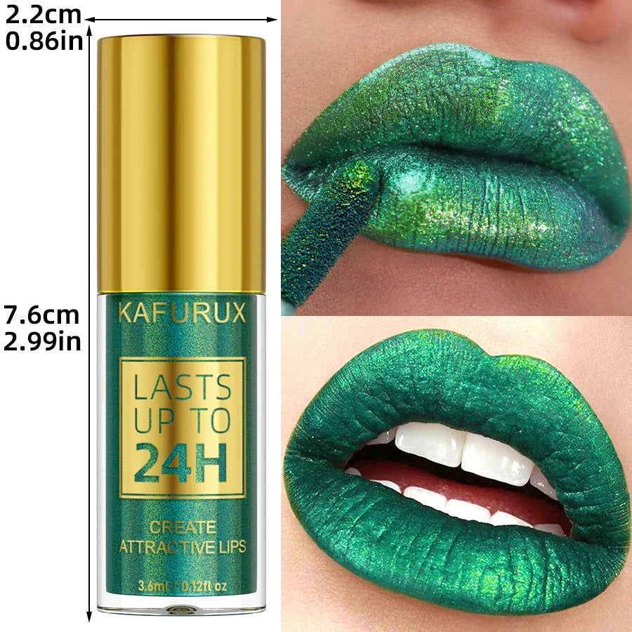 Smoky Green Pearlescent Lipstick Pencil – Waterproof, 3 Colors Lip & Eye Pencil Qme