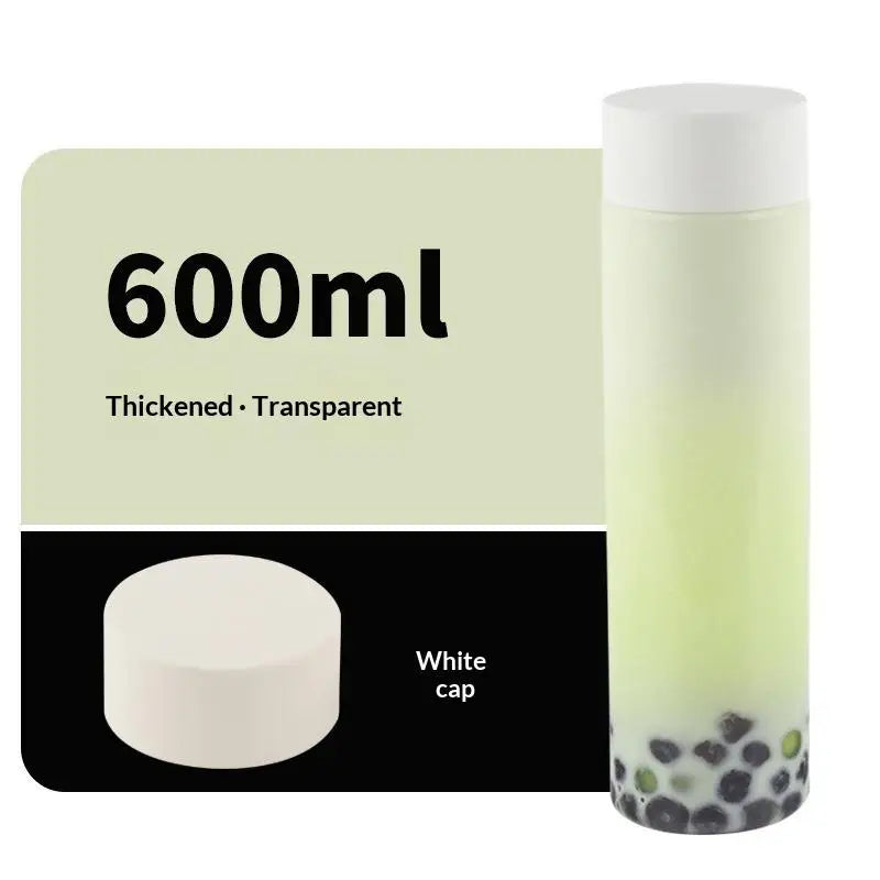 Round Disposable PET Bottles for Juice, Milk Tea & Yogurt Disposable Drink Bottles Qme A8 <500ml