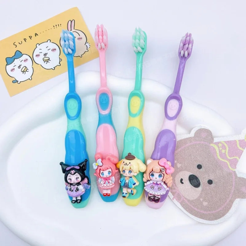 Hello Kitty Kuromi Soft-Bristle Toothbrush | 12 Colors Character Toothbrush Qme