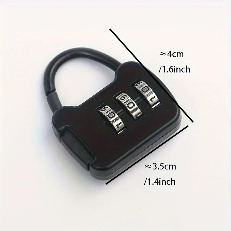 Mini Combination Padlock Set – Luggage, Locker & Bag Lock Combination Padlock Set Qme