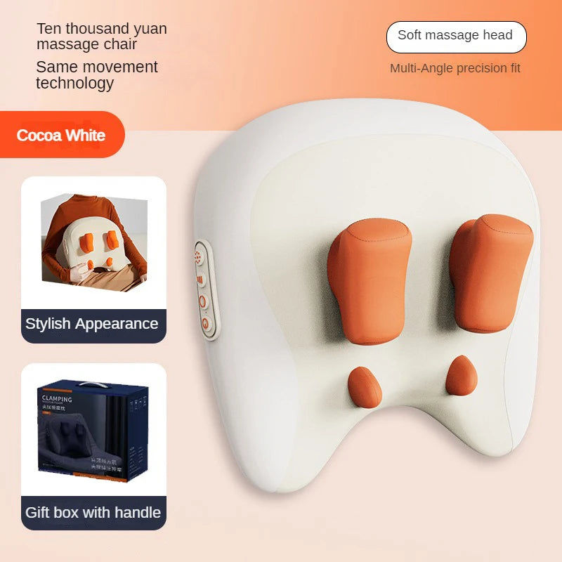 PAQIN Wireless Shiatsu Neck Shoulder Massage Pillow | Home & Car Shiatsu Massage Pillow Qst