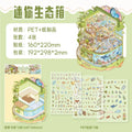 3D Cartoon Castle Town Sticker Scene DIY Scrapbook Toy DIY Sticker Scene Set Qme A