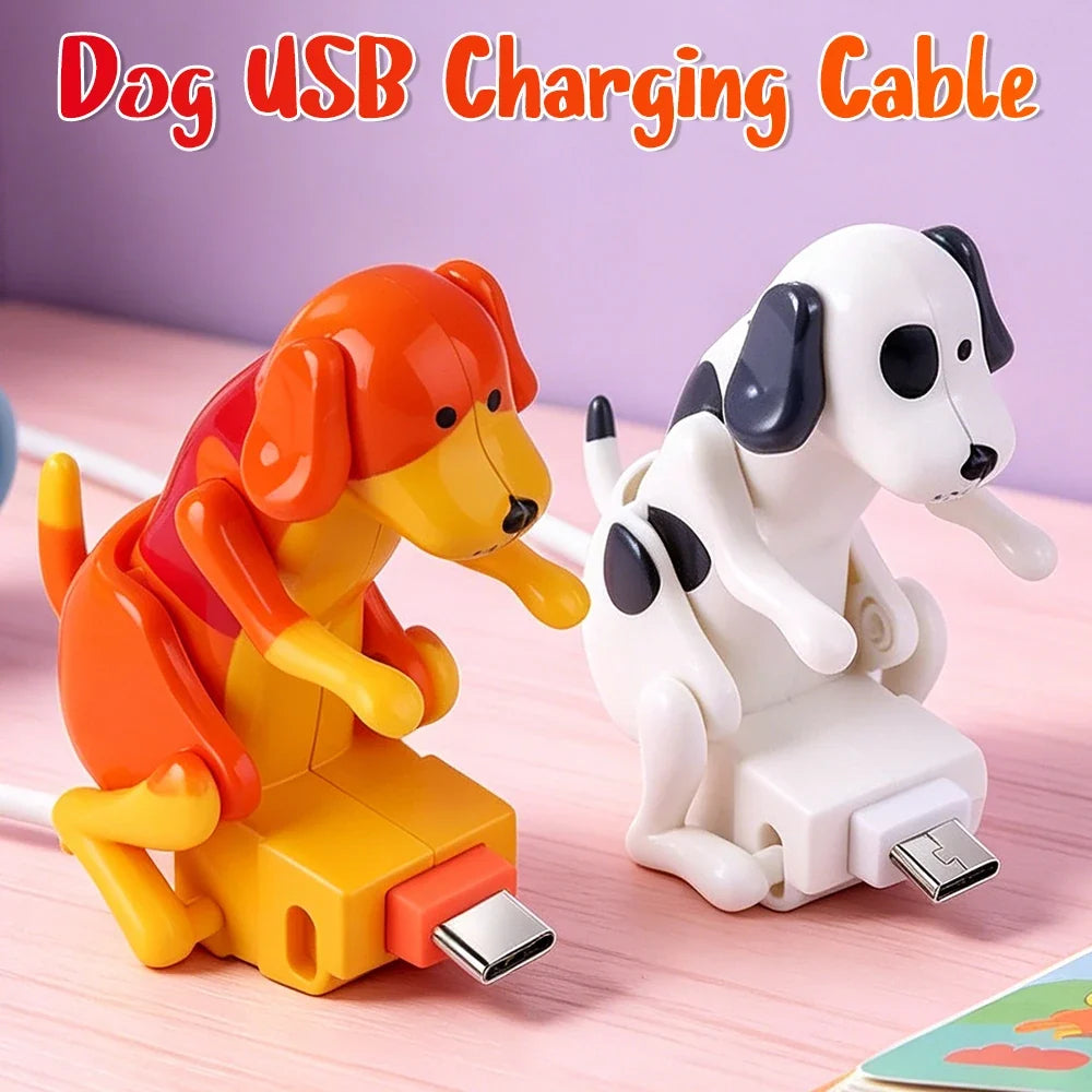 Cute Spotty Dog USB Charging Cable – Fun Puppy Design USB Charging Cable Qme