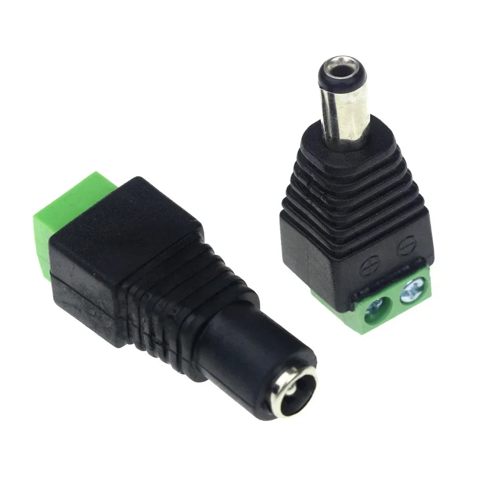 5 Pairs DC 12V Power Plug Jack Adapter 2.1x5.5mm Connector DC Power Connector Qme China Mainland 50 pairs