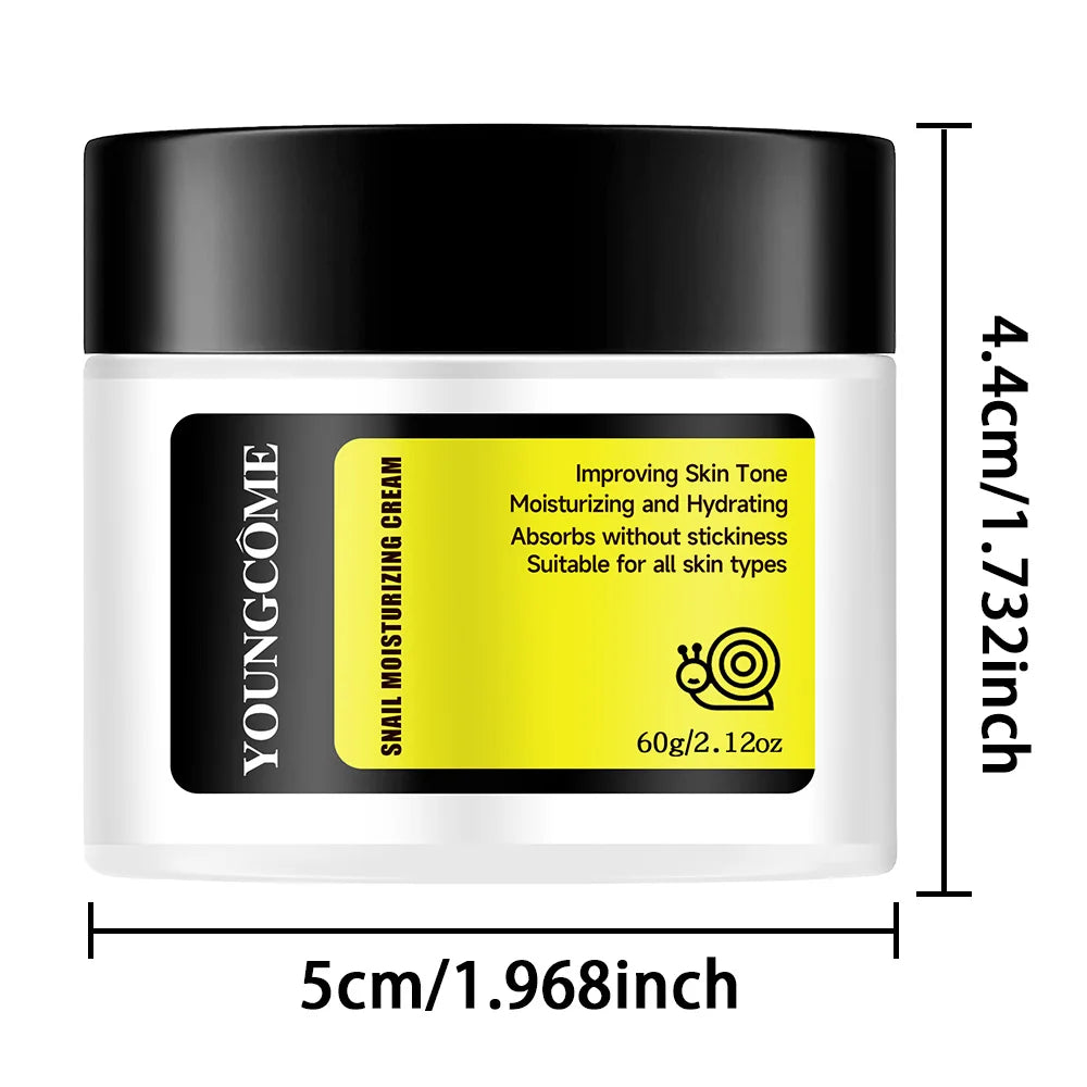 YOUNGCOME Snail Face Cream – Anti-Aging Day & Night Moisturizer Face Moisturizer Cream Qst 60G