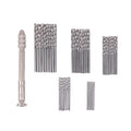 Precision Pin Vise Hand Drill with Twist Bits – Hobby DIY Pin Vise Hand Drill Qme Silver
