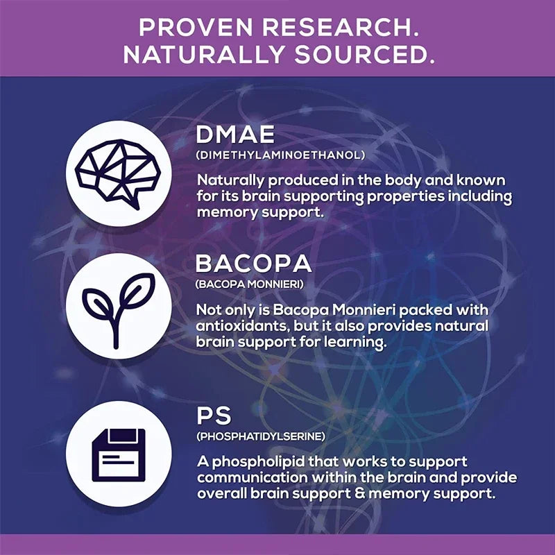 Vegan Brain Supplement – Memory, Focus & Cognitive Support Nootropic Supplement Qst