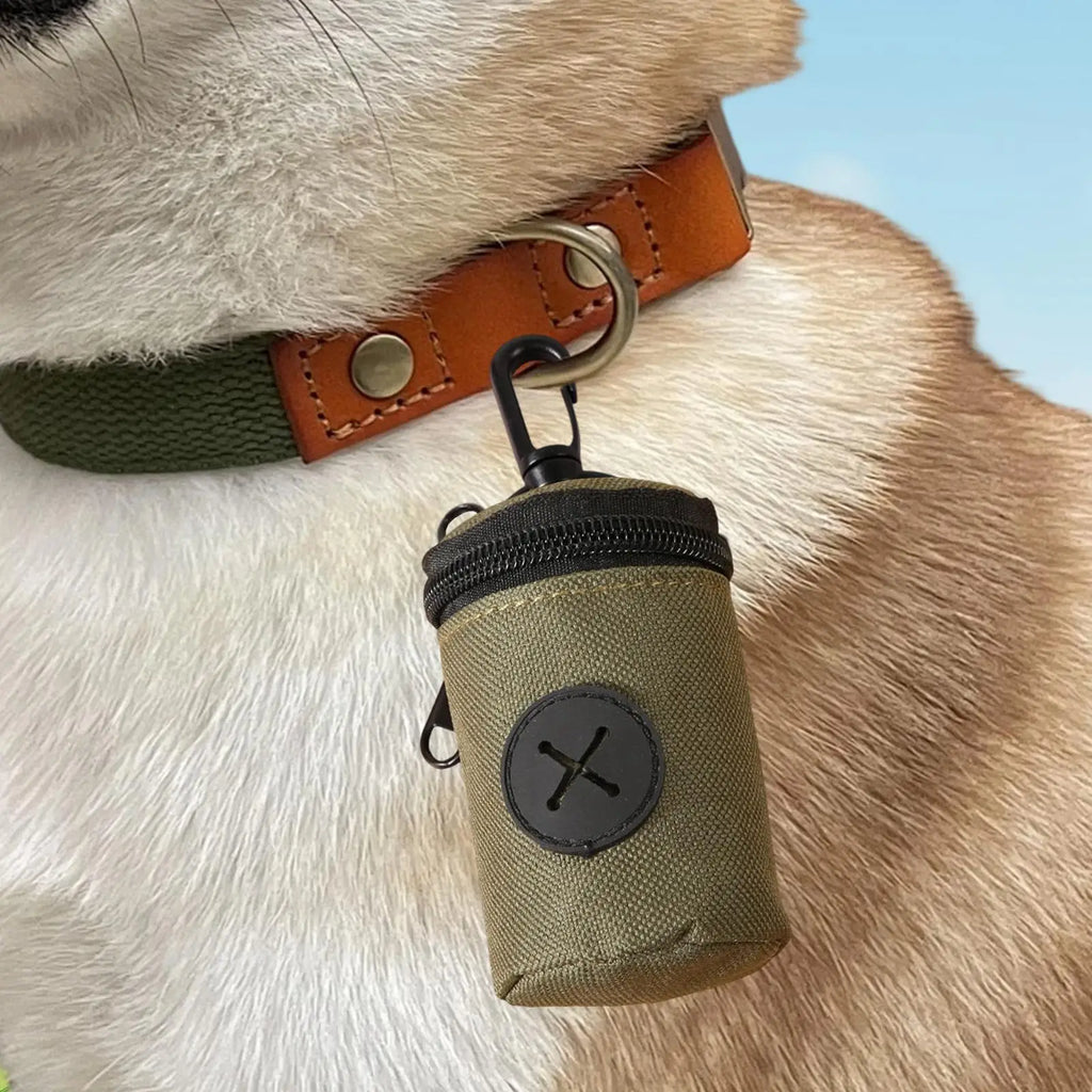 Dog Poop Bag Holder Zipper Clip Pouch & Dispenser Poop Bag Dispenser Qme