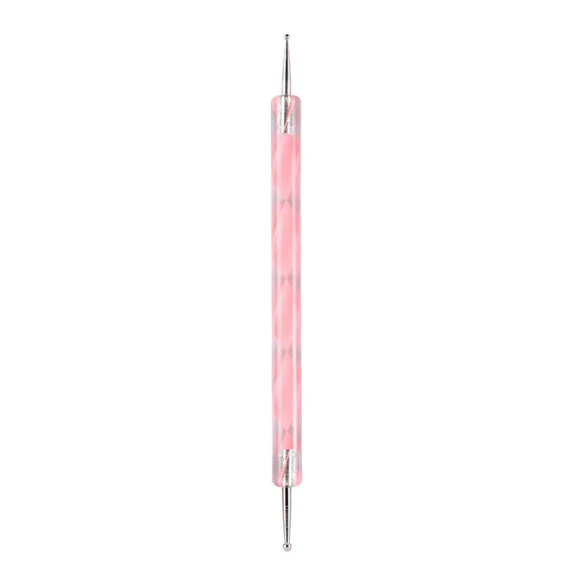 Nail Art Dotting Pen & Spiral Hook Marbleizing DIY Tool Nail Art Tool Qme