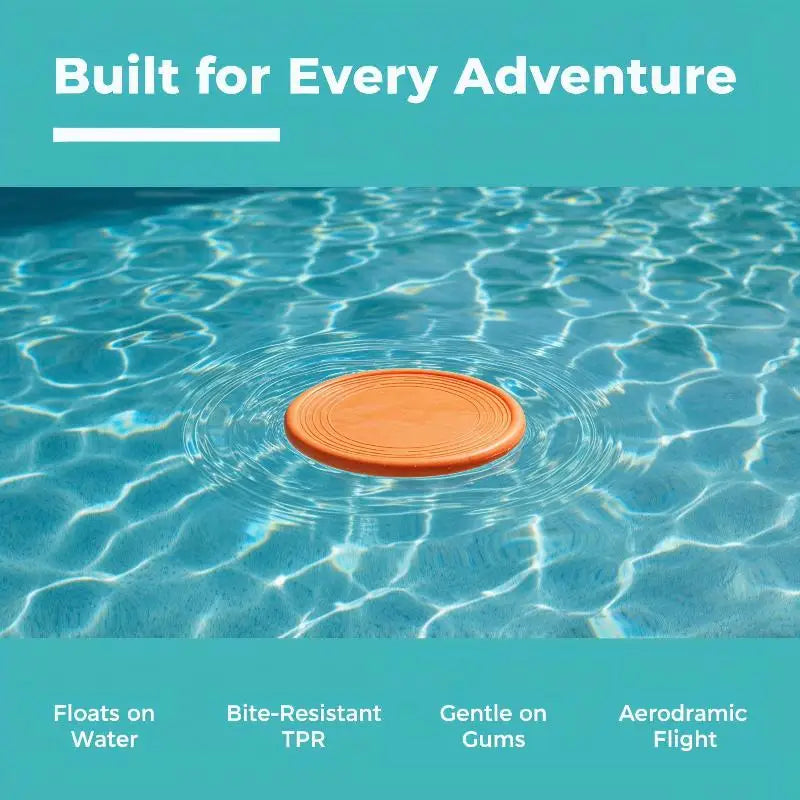 Interactive Silicone Flying Disc Toy for Dogs & Cats Pet Flying Disc Toy Qme