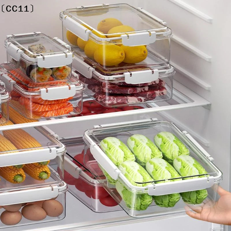 Clear Fruit & Food Fridge Storage Containers Organizer Food Storage Container Qme