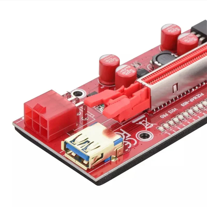 PCIe x1 to x16 GPU Extension Cable V013PRO | Digital Display PCIe Riser Cable Qme