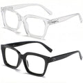 2-Pack Blue Light Blocking Square Reading Glasses +1.0–+3.0 Reading Glasses Qst 300 2pcs