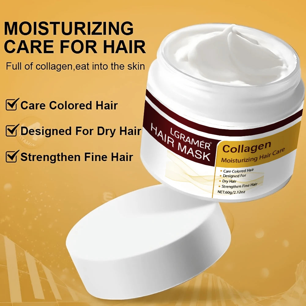 Collagen & Keratin Hair Mask – Deep Hydrating Treatment Hair Mask Treatment Qst 100g