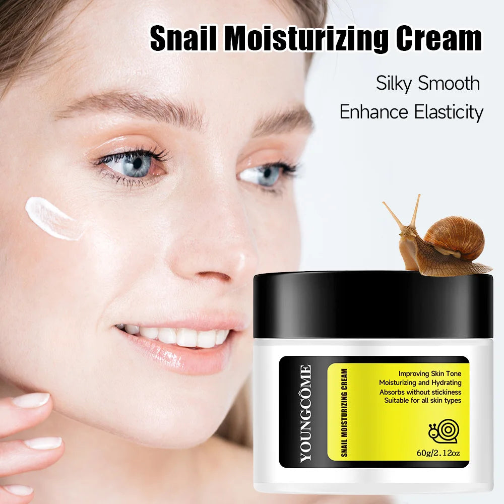 YOUNGCOME Snail Face Cream – Anti-Aging Day & Night Moisturizer Face Moisturizer Cream Qst