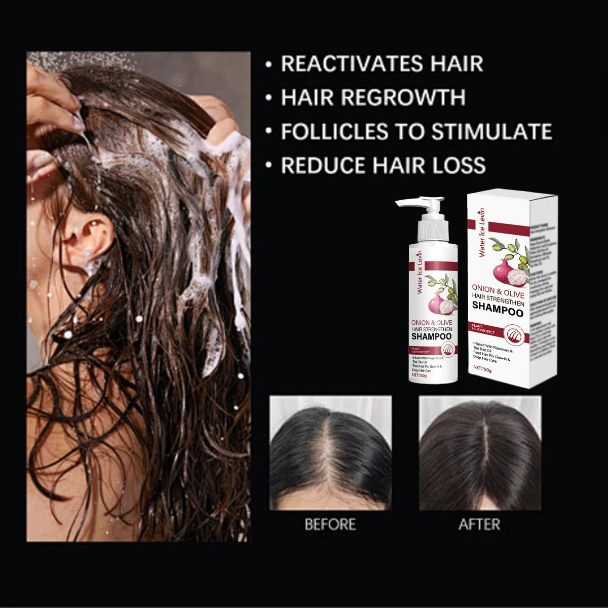 Onion & Olive Hair Strengthening Shampoo – Biotin & Rosemary Hair Strengthening Shampoo Qme