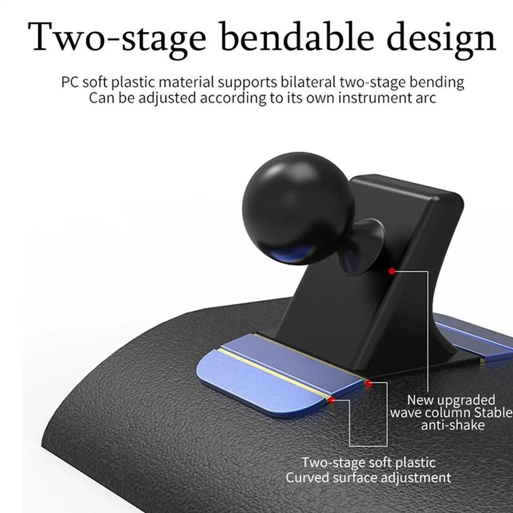 Cell Phone Car Mount Clip – Hands-Free Automotive Bracket Car Phone Mount Qme