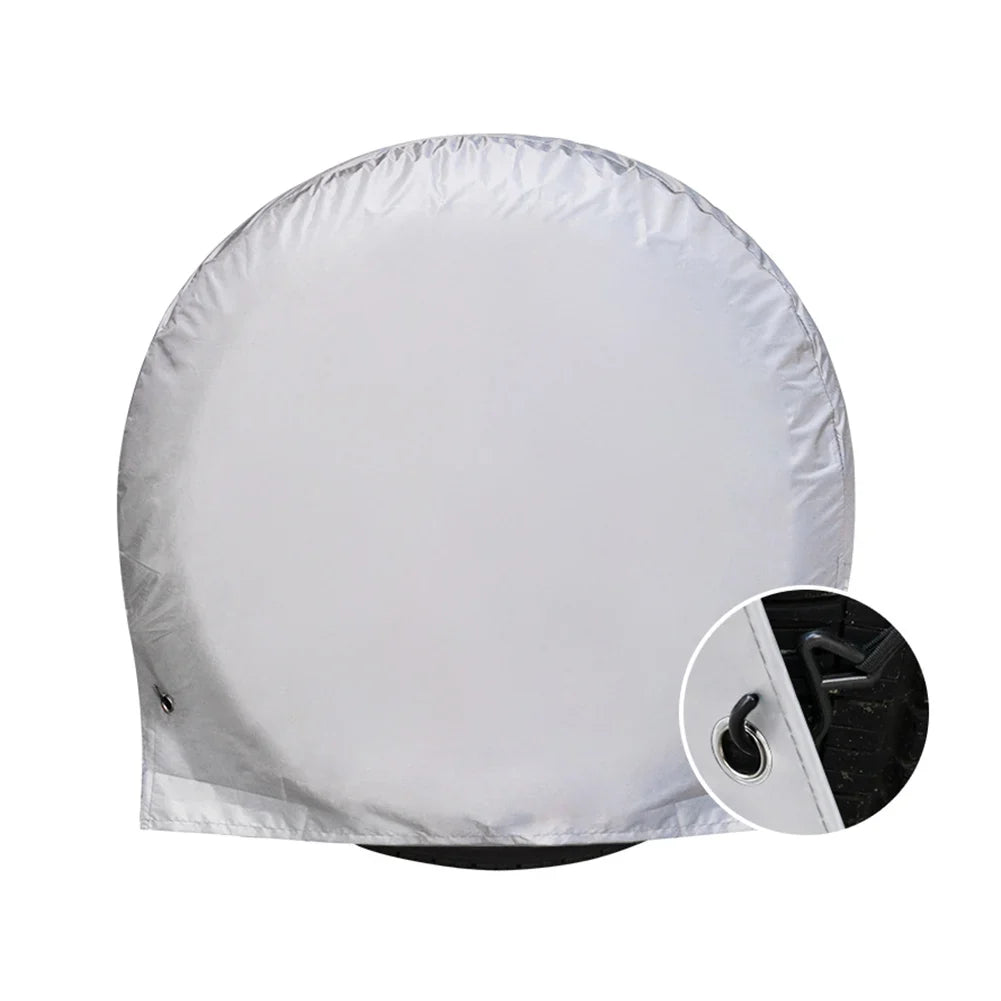 UV Resistant Spare Tire Cover | Waterproof Wheel Protector Spare Tire Cover Qme