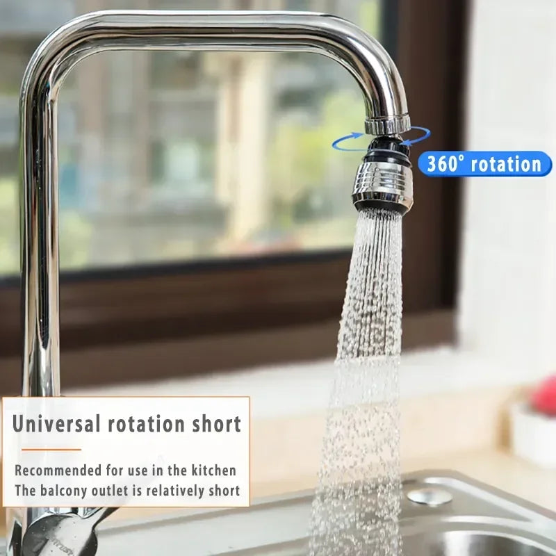 360° Rotatable Faucet Aerator – 2-Mode Bubbler Spray Head Faucet Aerator Qme