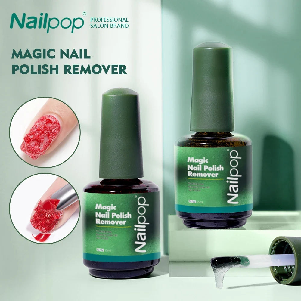 NAILPOP Magic Gel Polish Remover – Soak Off UV LED, 15ml Gel Polish Remover Qme