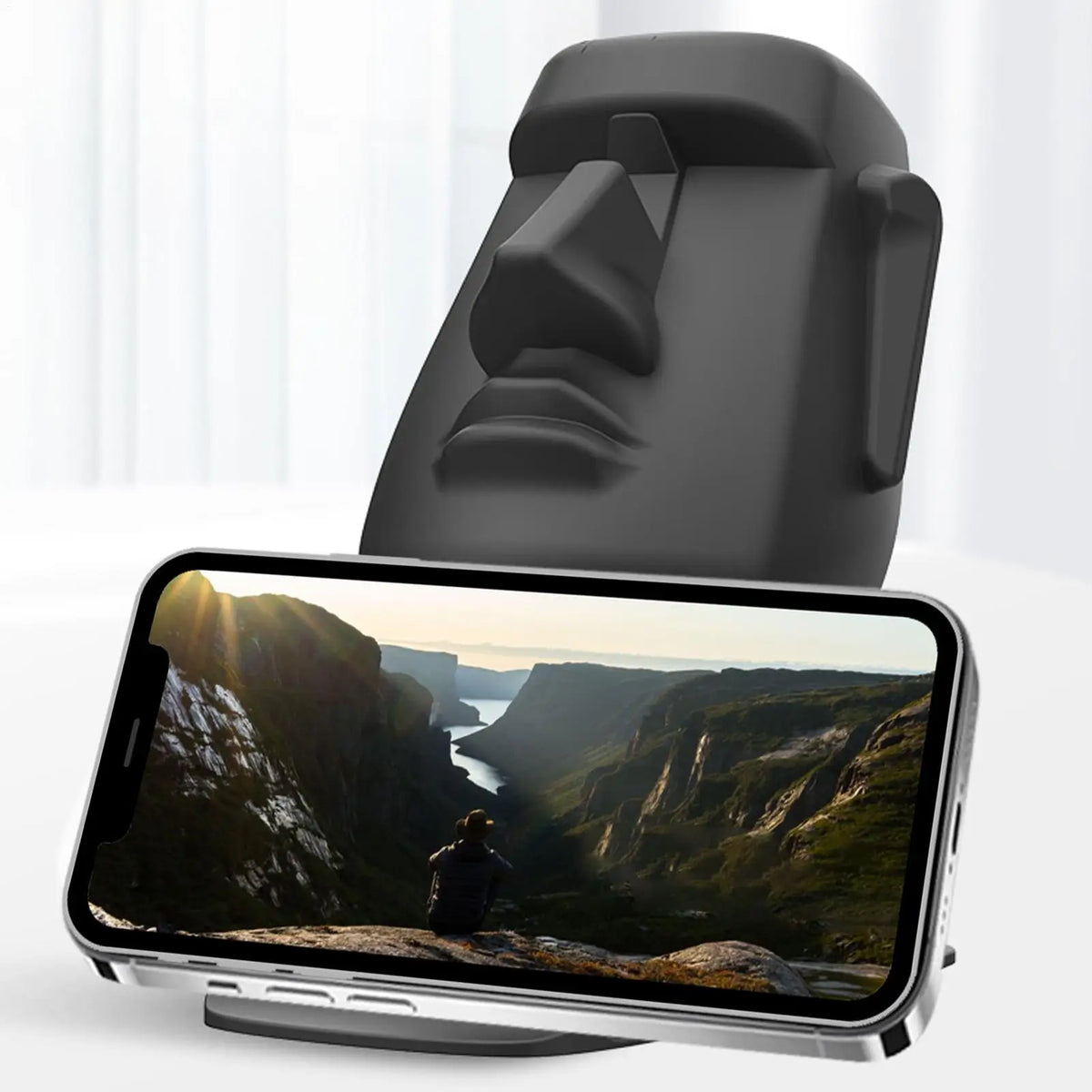 Easter Island Head Eyeglass Holder Stand | Desk Organizer Eyeglass Holder Stand Qme