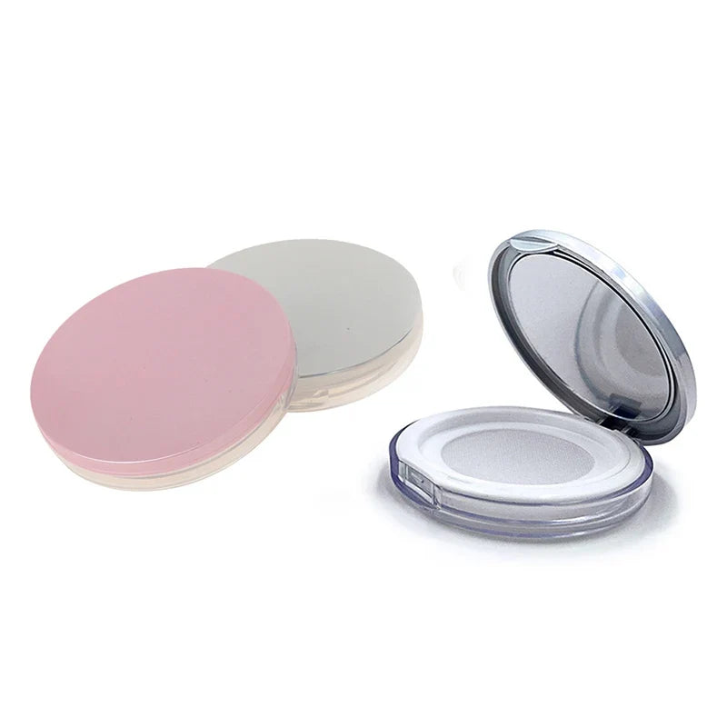 Empty Loose Powder Pot with Mirror – Travel Makeup Jar Makeup Storage Jar Qme
