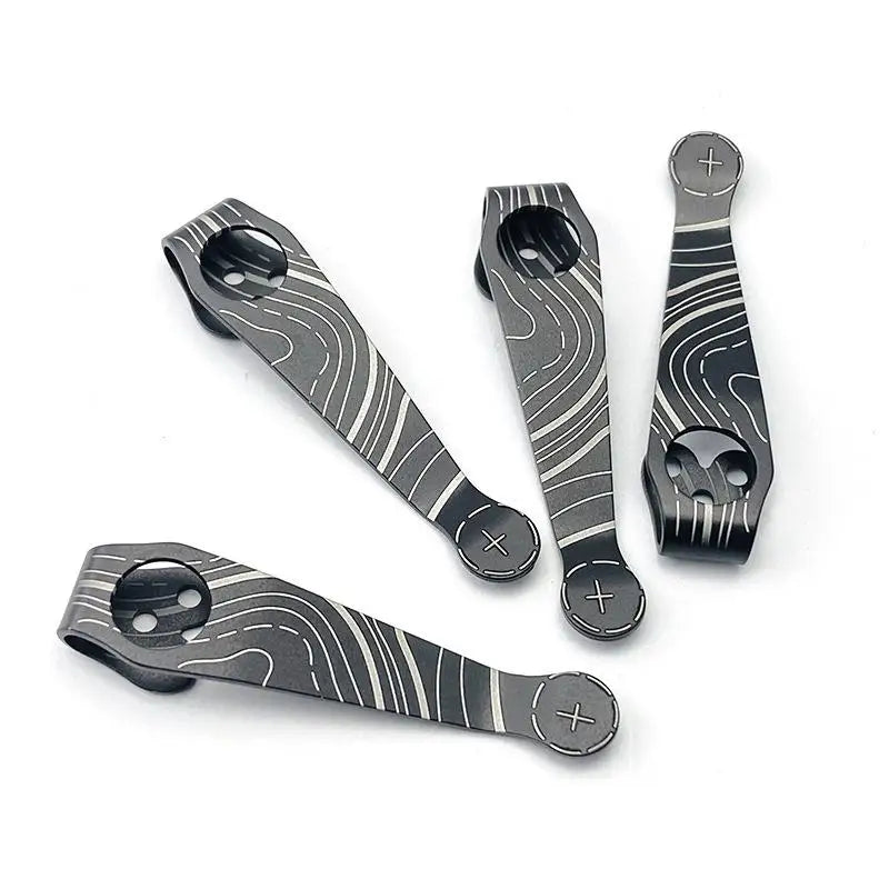 Swayboo Titanium Deep Carry Pocket Knife Clip – C81 C10 C11 Knife Clip Accessory Qst
