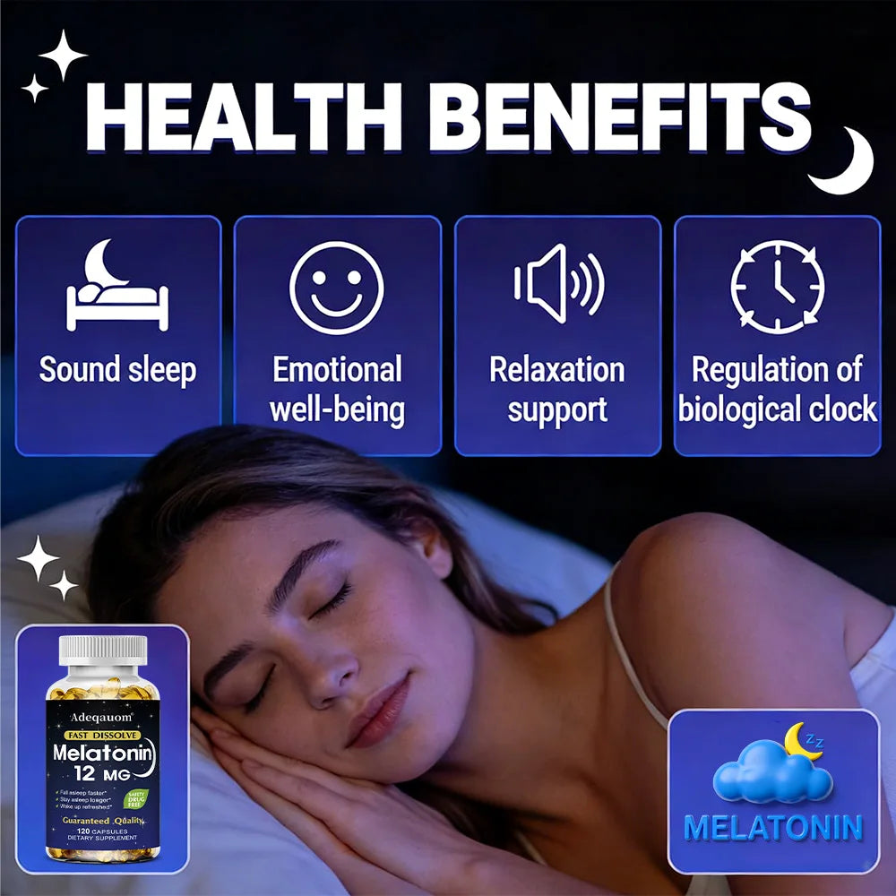 ZENVITALIZE Melatonin Capsules – Sleep & Relaxation Support Sleep Supplement Qst