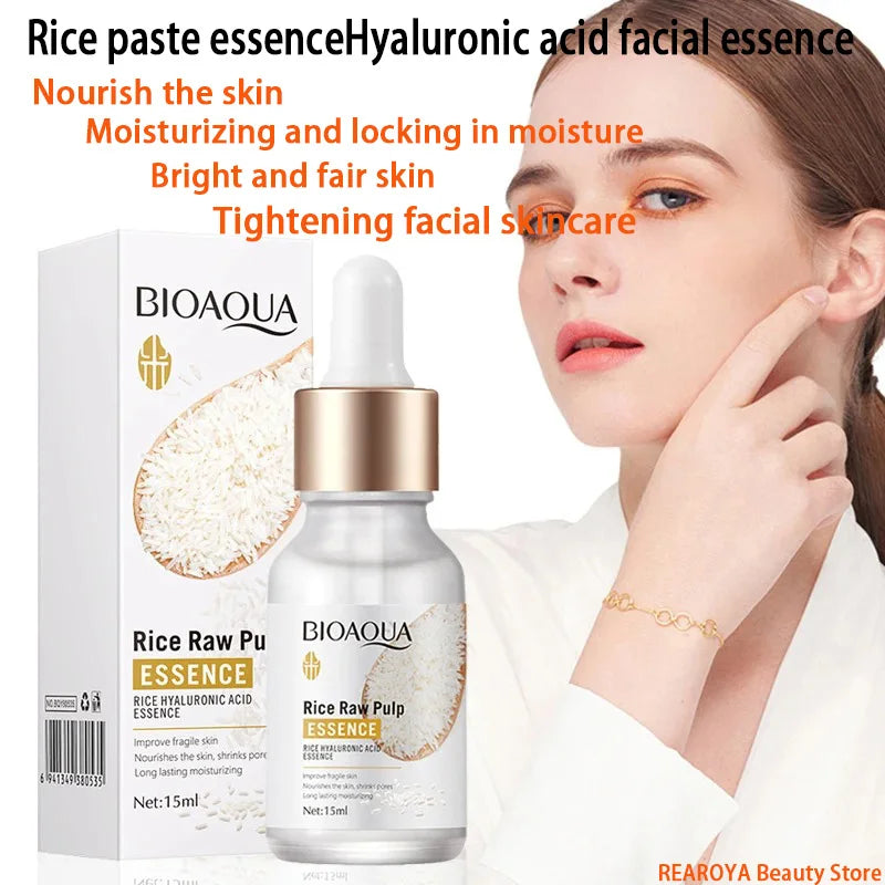 BIOAQUA Rice Pulp Hyaluronic Acid Face Serum 15ml Face Serum Qst
