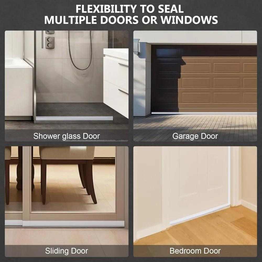 T-Shape Door Draft Stopper Self-Adhesive Seal Strip | TPE Door Weather Stripping Qme