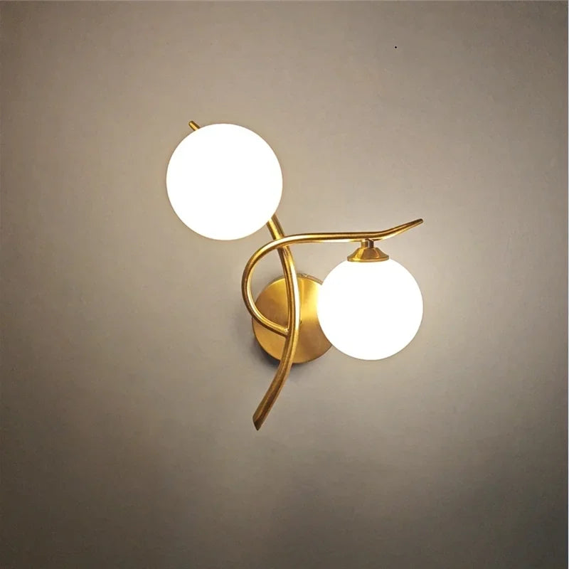 Nordic Modern Iron LED Wall Lamp – Bedroom & Corridor LED Wall Sconce Qme