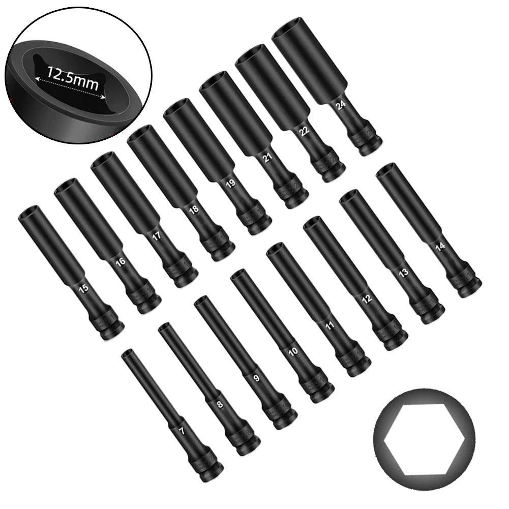 1/2" Drive 8mm Hex Head Socket Adapter Spanner Converter Socket Adapter Qme