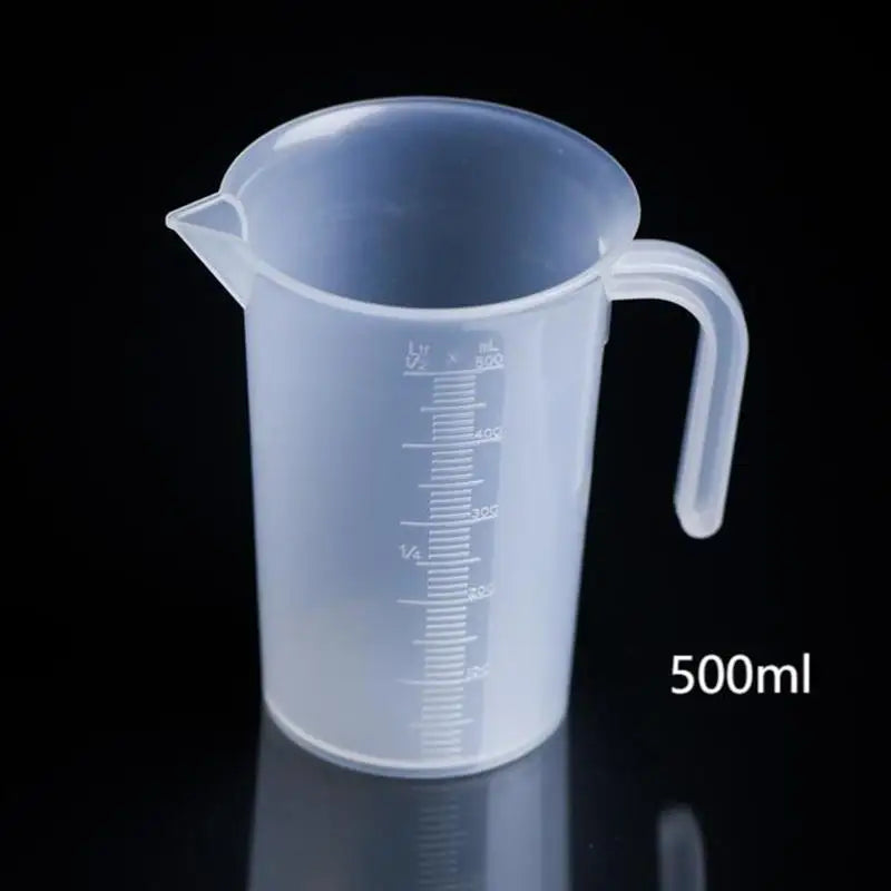 Graduated Plastic Beaker – Chemical-Resistant Measuring Cylinder Measuring Beaker Qme B1