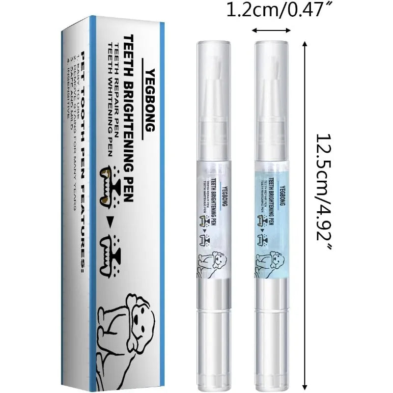 Pet Toothbrush Pens 2-Pack – Teeth Cleaning for Cats & Dogs Pet Toothbrush Qme