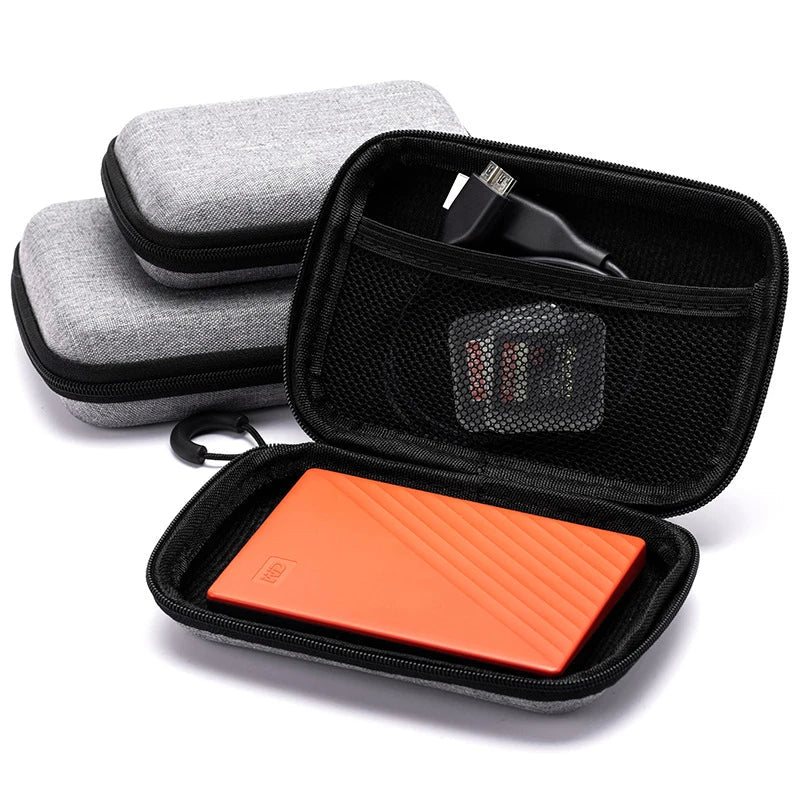 Portable Shockproof Headphone Case Hard EVA Storage Bag Headphone Storage Case Qme