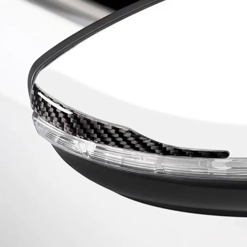 Reflective Car Mirror Guard Strips – Anti-Scratch Adhesive 2pcs Car Mirror Guard Strip Qme