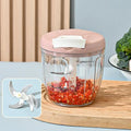 Manual Pull Food Chopper – Stainless Steel Garlic Mincer Manual Food Chopper Qme D