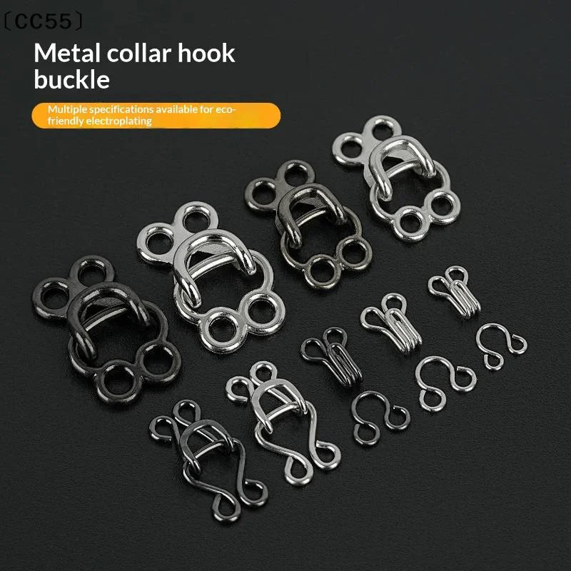 10 Pairs Metal Invisible Garment Hooks – Jeans, Skirts & Pants Sewing Hook Clasps Qst