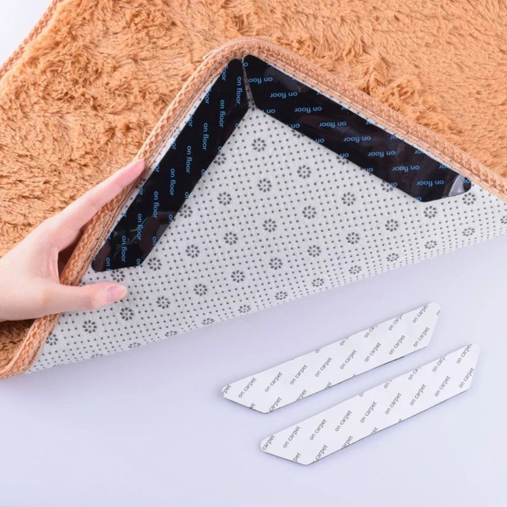 Reusable Non-Slip Rug Gripper | Washable Anti-Curl Carpet Pad Rug Gripper Pad Qme