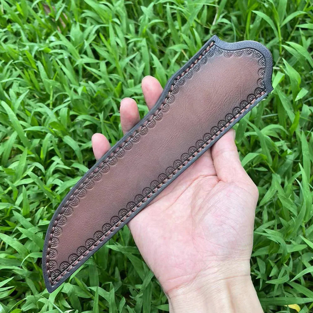 25.5cm Leather Knife Sheath – Universal Fixed Blade Scabbard Leather Knife Sheath Qst