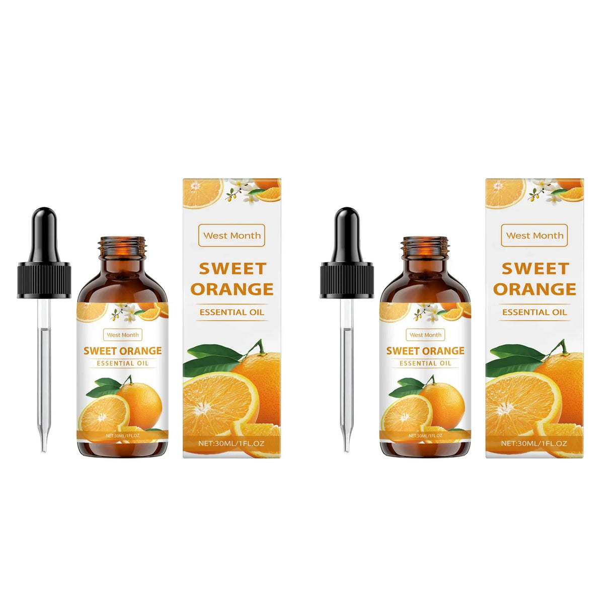Sweet Orange Essential Oil – Hydrating Nourishing Body Massage Oil Body Massage Oil Qme 2Pcs 30ml Sweet Orange