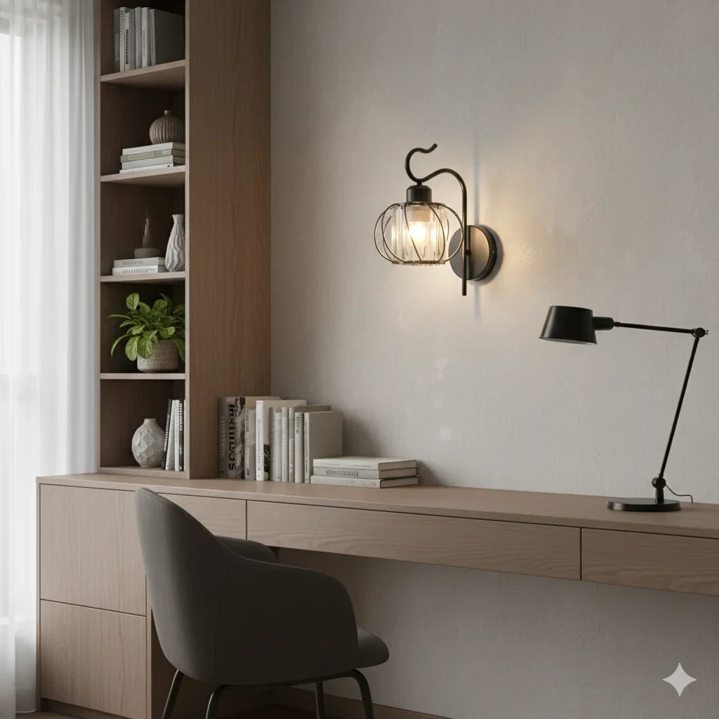 Modern Gold Crystal Wall Sconce | Nordic LED Wall Lamp Crystal Wall Sconce Qme