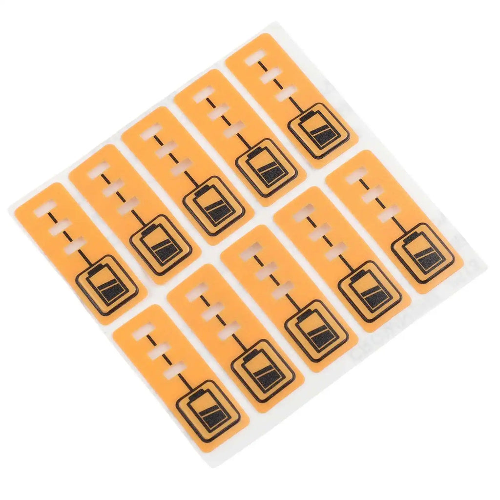 Dewalt DCB200 DCB140 DCB182 Battery Capacity Key Stickers 10pk Battery Label Stickers Qme