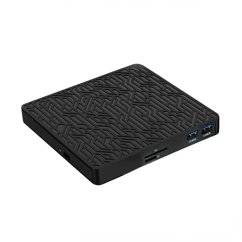 USB 3.0 Slim External Optical Drive DVD CD-RW & TF Reader External Optical Drive Qme
