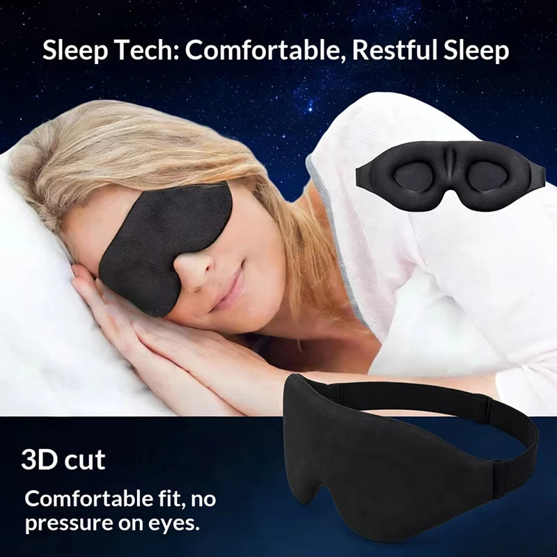 3D Sleep Mask – Soft Breathable Light-Blocking Eye Mask Sleep Eye Mask Qst