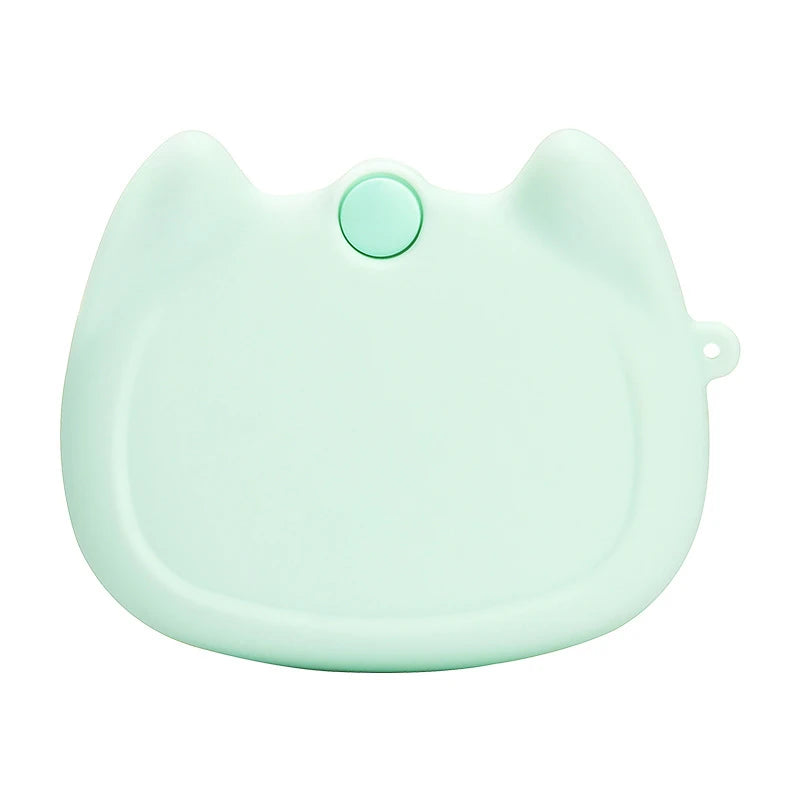 Silicone Retainer & Denture Case with Vent Holes | Portable Dental Storage Case Qst Green