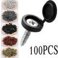 Decorative Screw Hole Plug Caps M3*4 – 100pcs, 3 Colors Screw Hole Plug Cap Qme 100pcs grey