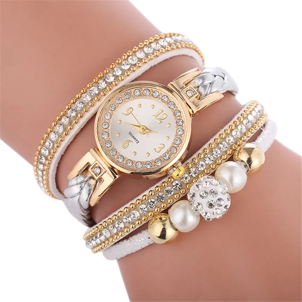 Women's Wrap Around Bracelet Watch | Fashion Dress Watch Bracelet Watch Qme