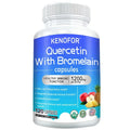 Quercetin Bromelain Complex 1200mg – Immune & Wellness Caps Wellness Supplement Qst 120 count-1 bottle